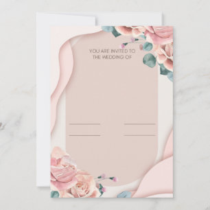 Faire-part de mariage romantique - Design élégant