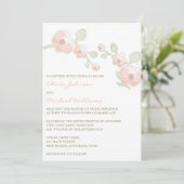 Faire-part de mariage romantique d'orchidée (Debout devant)