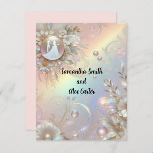 Faire-part de mariage romantique en couple