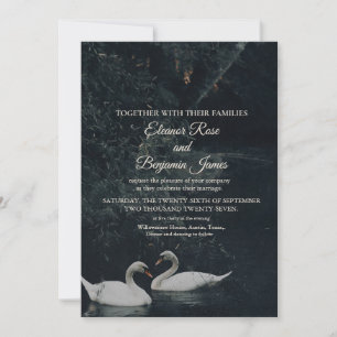 Faire-part de mariage romantique et lunatique avec