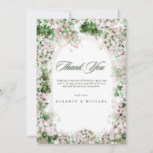 Faire-part de mariage romantique floral rose paste