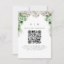 Faire-part de mariage romantique floral rose paste
