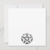Faire-part de mariage romantique païenne Wicca (Dos)