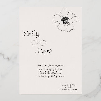 Faire-part de mariage romantique - Soft simple élé