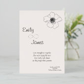 Faire-part de mariage romantique - Soft simple élé (Debout devant)