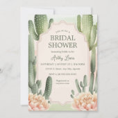 Faire-part de mariage romantique succulent Cactus  (Devant)