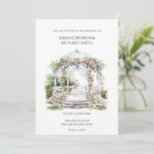 faire-part de mariage romantique vintage (Debout devant)