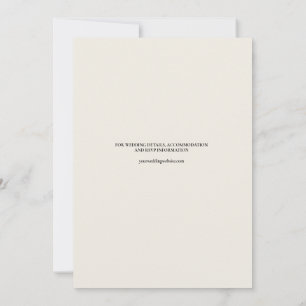 Faire-part de mariage romantique vintage au bord d