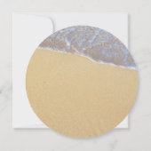Faire-part de mariage rond Dollar de sable de mari (Dos)