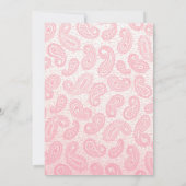 Faire-part de mariage rose (Dos)