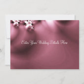 faire-part de mariage rose (Dos)