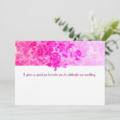 Faire-part de mariage rose (Debout devant)