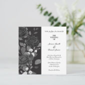 Faire-part de mariage rose (Debout devant)