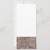 Faire-part de mariage rose (Dos)