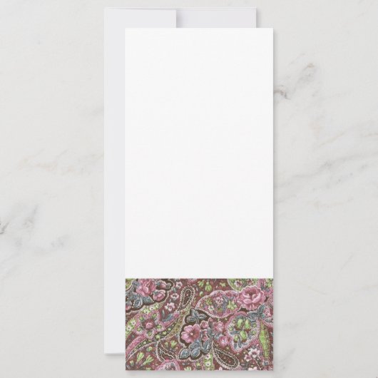 Faire-part de mariage rose (Dos)