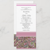 Faire-part de mariage rose (Devant / Derrière)