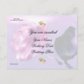 Faire-part de mariage rose (Dos)