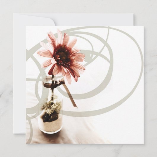 Faire-part de mariage rose (Dos)