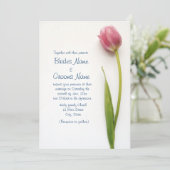 faire-part de mariage rose (Debout devant)