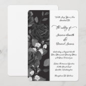 Faire-part de mariage rose (Devant / Derrière)