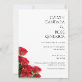 faire-part de mariage rose (Devant)