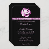 Faire-part de mariage Rose Amethyst (Devant / Derrière)