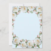 Faire-part de mariage rose blanc rose (Dos)