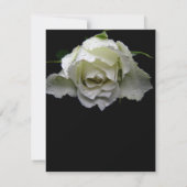 Faire-part de mariage Rose Blanche (Dos)