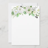 Faire-part de mariage Rose blanche (Dos)