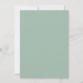 Faire-part de mariage Rose Blanche Verte (Dos)