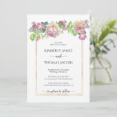 Faire-part de mariage Rose Blush (Debout devant)