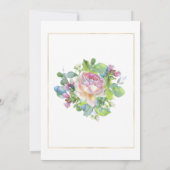 Faire-part de mariage Rose Blush (Dos)