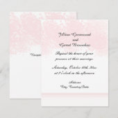 Faire-part de mariage Rose Blush (Devant / Derrière)