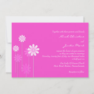Faire-part de mariage Rose Daisy