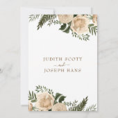 Faire-part de mariage Rose d'amour pur (Dos)