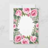 faire-part de mariage Rose d'aquarelle [personnali (Dos)