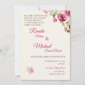 Faire-part de mariage Rose de Boysenberry (Devant)