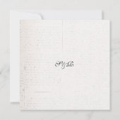 Faire-part de mariage rose de cru (Dos)