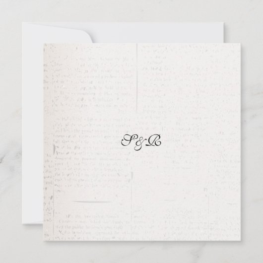 Faire-part de mariage rose de cru (Dos)