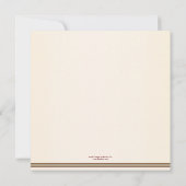 Faire-part de mariage Rose de musique classique (Dos)