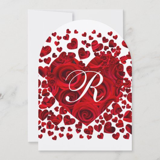 Faire-part de mariage Rose de Red Heart (Dos)