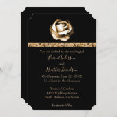 Faire-part de mariage Rose d'or (Devant / Derrière)