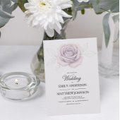 Faire-part de mariage Rose élégant de Designer Pur