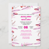 Faire-part de mariage Rose florale : Rose blush (Devant)