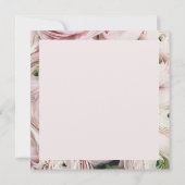 Faire-part de mariage rose flou moderne (Dos)