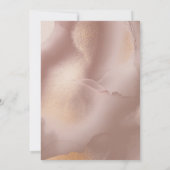 Faire-part de mariage rose Gold Chic (Dos)