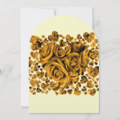 Faire-part de mariage Rose Gold Heart (Dos)