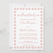 Faire-part de mariage rose Gold Parties scintillan (Devant)