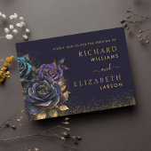 Faire-part de mariage Rose gothique foncé