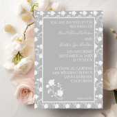 Faire-part de mariage Rose gris